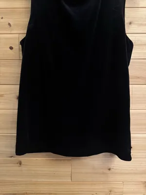 Lauren Ralph Lauren Medium Sleeveless Velvet Cowlneck Turtleneck Blouse Top thumbnail 6