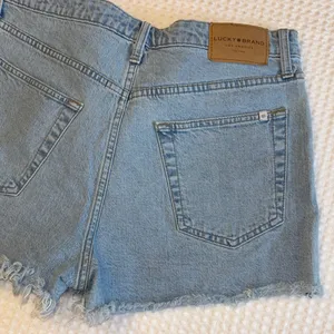 Lucky Brand 12/31 Pins Blue Denim Cut Off Jean Shorts Embroidered Purple Flower thumbnail 9