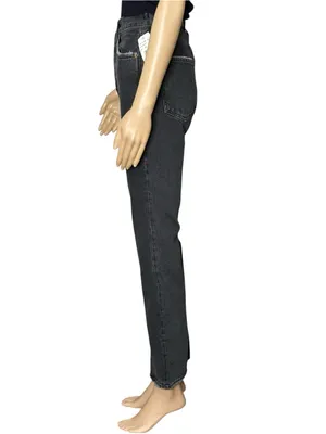 AGOLDE 90's Pinch Waist Jeans, Black Tea, 23” thumbnail 6