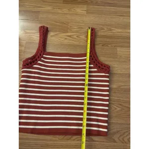 Aerie Crochet Sweater Tank Top Size Large thumbnail 4