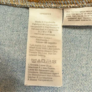 Madewell Oversized Jeans Jacket raglan sleeve 100% Cotton, size S relaxed fit thumbnail 13