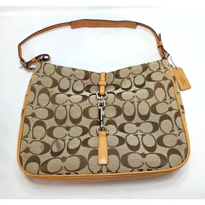 FLAW** COACH Vintage Y2K Hampton Signature Designer Shoulder Handbag Purse 6091 thumbnail 1