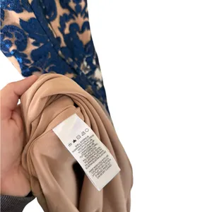 Dress the Population Blair Dress in Navy/Nude thumbnail 3