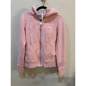 Lululemon Scuba Full Zip Hoodie Pink Size 6 Sweatshirt Athlesiure Performance thumbnail 2