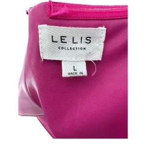 Le Lis Collection Womens‎ Pink Colorblock Zipper Closure Strapless Mini Dress L thumbnail 2