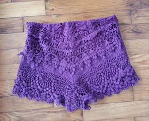 Urban Outfitters Purple lace shorts thumbnail 3