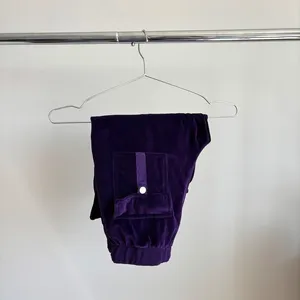 Y2K Tracksuit Purple Velour Lounge Pants S Drawstring Bimbocore McBling thumbnail 8