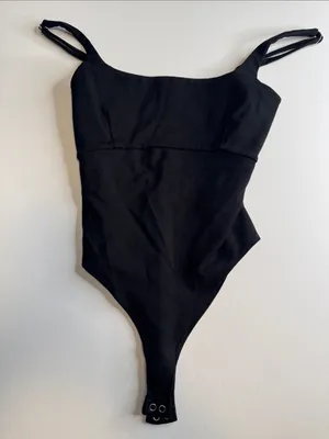 Forever 21 Black Strappy Womens One-Piece Bodysuit thumbnail 1