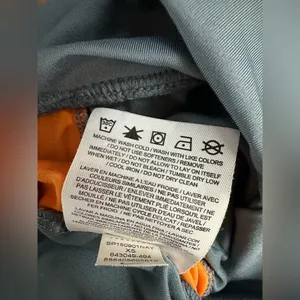 Nike Dri-FIT Gray & Orange Running‎ Shorts Size XS thumbnail 8