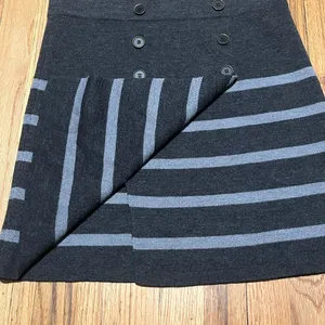 Loft, Wool Blend, Striped, Button Front, Size Small. thumbnail 3