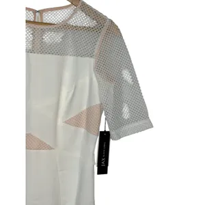 Jax Black Label Dress Women 6‎ Ivory Mesh Overlay Sheath Bodycon Formal NWT thumbnail 5
