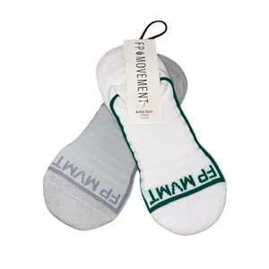 Free People FP Movement Ankle Socks 2-Pack White Gray OS thumbnail 3