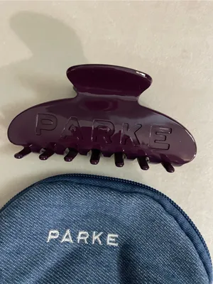 Parker Hair Claw Clip in Deep Purple with Blue Pouch New Without Tags thumbnail 3