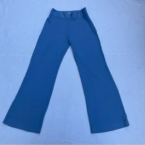 Zara High-Rise Wide-Leg Pants in Deep Blue thumbnail 3