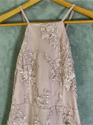 Lulus Dazzled Up Dusty Lavender Embroidered Backless Maxi Dress size Small prom‎ thumbnail 6