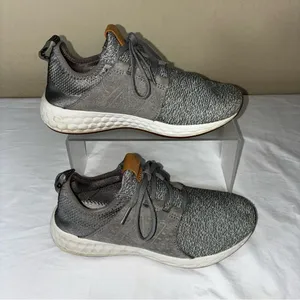 Size:8 New Balance Gray and Tan Women's Sneakers thumbnail 2