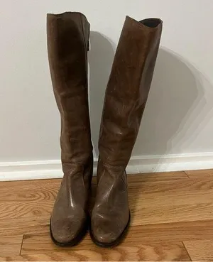 Soft Surroundings Rio Grande Tan Genuine Leather Boots Size 8W thumbnail 1