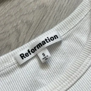 Reformation Tank Top organic cotton martini embroidered nova womens White small thumbnail 2