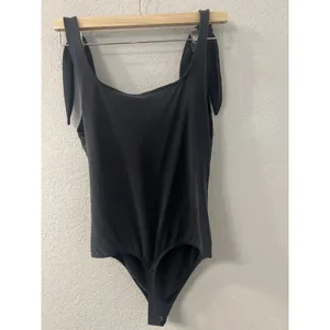 Express Charcoal Body Contour Tank‎ Bodysuit Womens Size M thumbnail 2