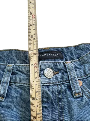 Aeropostale Low Rise Baggy Distressed Jeans Womens 00 Regular Y2K Skater Denim thumbnail 8