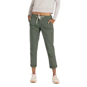 VUORI Ripstop DuraTerra Pant Women M Army Green Outdoor Hiking Travel Light EUC thumbnail 2