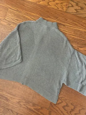 Lululemon Softer Still Wrap Cashmere Blend Zip Up Cardigan Size Medium Large thumbnail 12