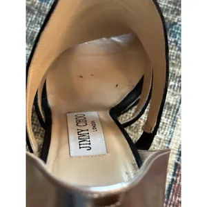 Jimmy Choo Toysen d'Orsay Black Suede Pumps Women's Sz 5.5 35 1/2 thumbnail 2
