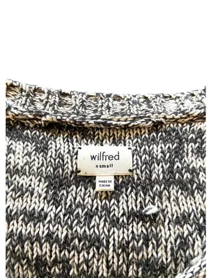 Wilfred Patch Pocket Sweater Beige Size XS Neutral Spring Cropped Casual Boho thumbnail 3