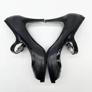 Tahari Womens Mary Jane Helen Heels 7.5 Black Pumps Evening Peep Toe Timeless‎ thumbnail 5