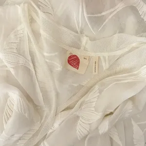 Anthropologie LILKA Shorebird Embroidered Bird Swim Cover-Up Jacket Medium Large thumbnail 11