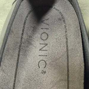 Vionic Minna Black Leather Ballet Flats Orthotic Arch Support Shoes Size 7 thumbnail 4