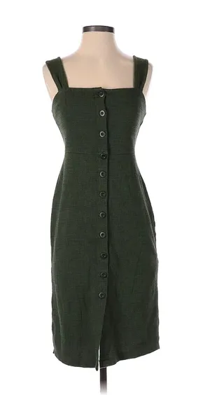 Madewell Green Dress in Size XXS thumbnail 1