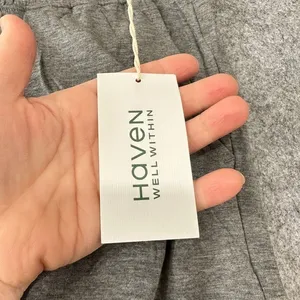 Haven‎ Well Within Flowy Gray Tencel Lyocell Wide Leg Lounge Pants NWT Soft Cozy thumbnail 5