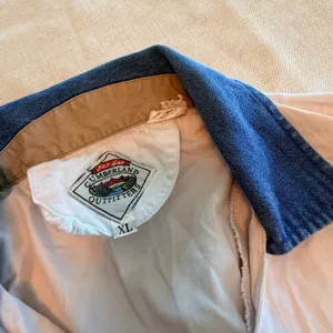 Vintage 90s Cumberland Outfitters Xl Denim Western Shirt Cowgirl Colorblock thumbnail 3