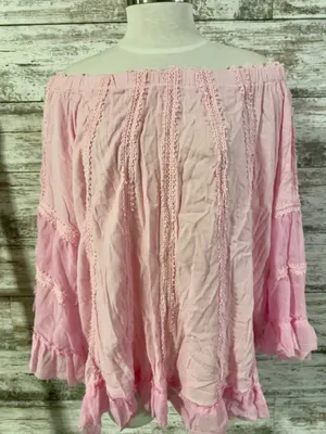 POL Off-The-Shoulder Distressed Top thumbnail 4