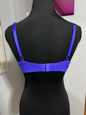 Victoria's Secret Shine Strap Unlined Low-Cut Lace Demi Bra Violetta 36C thumbnail 3