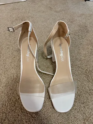 White heels Size 6.5 thumbnail 2