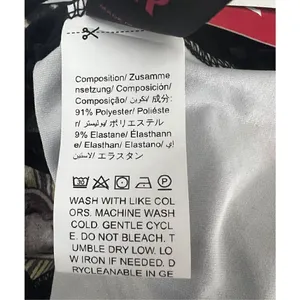 Romwe Black Multicolor Moon Floral Print Halter Top Size L Lace Up Open Back thumbnail 8
