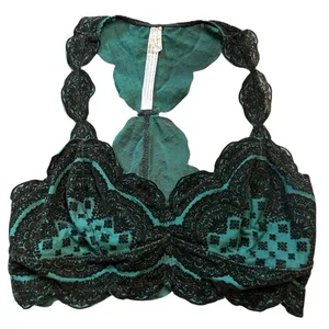 Intimately Free People Velvet Burnout Bralette Size S Boho Festival Fairy Grunge thumbnail 1