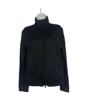 Ralph Lauren Womens Black Jacket Full-Zip Mock Neck Lightweight Casual Size S thumbnail 1
