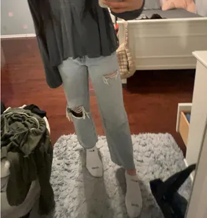 Pacsun ripped straight leg jeans thumbnail 6