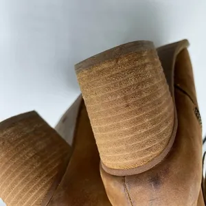 Blondo Brown Block Heel Side Double Zip Boots Womens 9.5 Fall Suede Leather thumbnail 9