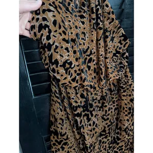 Lulus Intention Brown Leopard Burnout Velvet Print Dress Size M thumbnail 9