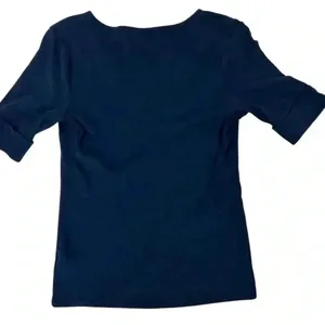 Lauren Ralph Lauren Navy‎ Scoop Neck Blouse- Size Medium thumbnail 5
