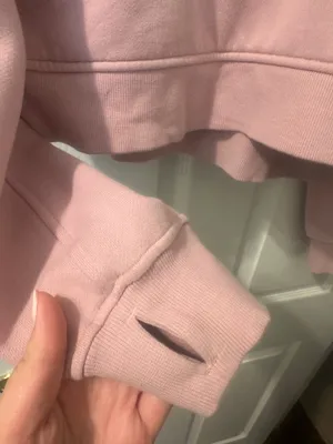 Pink Lululemon Scuba Hoodie Cropped thumbnail 5