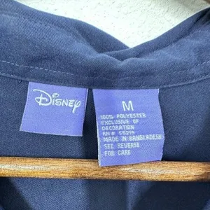 Vintage Disney Eeyore Embroidered Dark Purple Casual Button Up Pooh Women's M thumbnail 4
