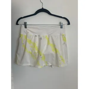 Lululemon Pace‎ Rival Mid-Rise Skirt *Long Wash Electric Lemon Multi / White thumbnail 5