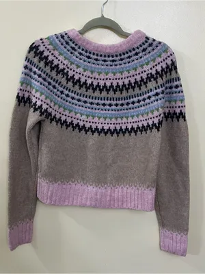 NEW Altar’d State Fairisle Button-up Cardigan Sweater Size Small NWT thumbnail 5
