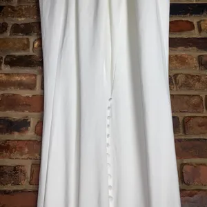NWOT Lulus Feeling of Forever White Sleeveless Mermaid Maxi Dress Women's Medium thumbnail 12