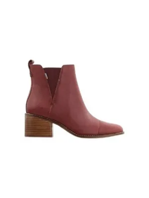 Toms Esme Leather Chelsea Boots Burnt Henna Size 7.5 Minimalist Western Festival thumbnail 11